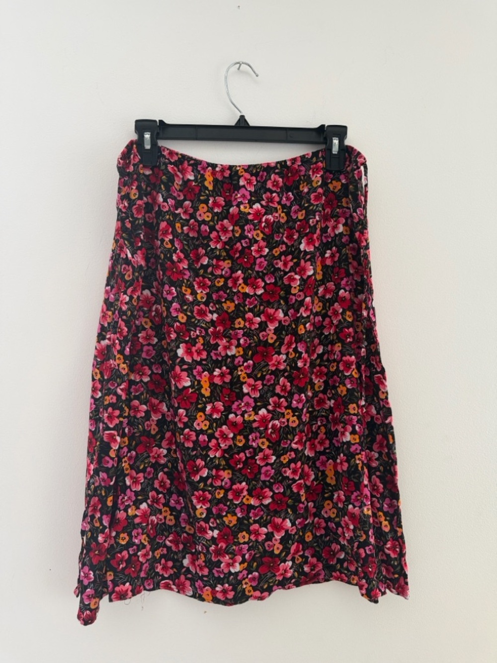 Sag Harbor Colorful Floral Midi Skirt